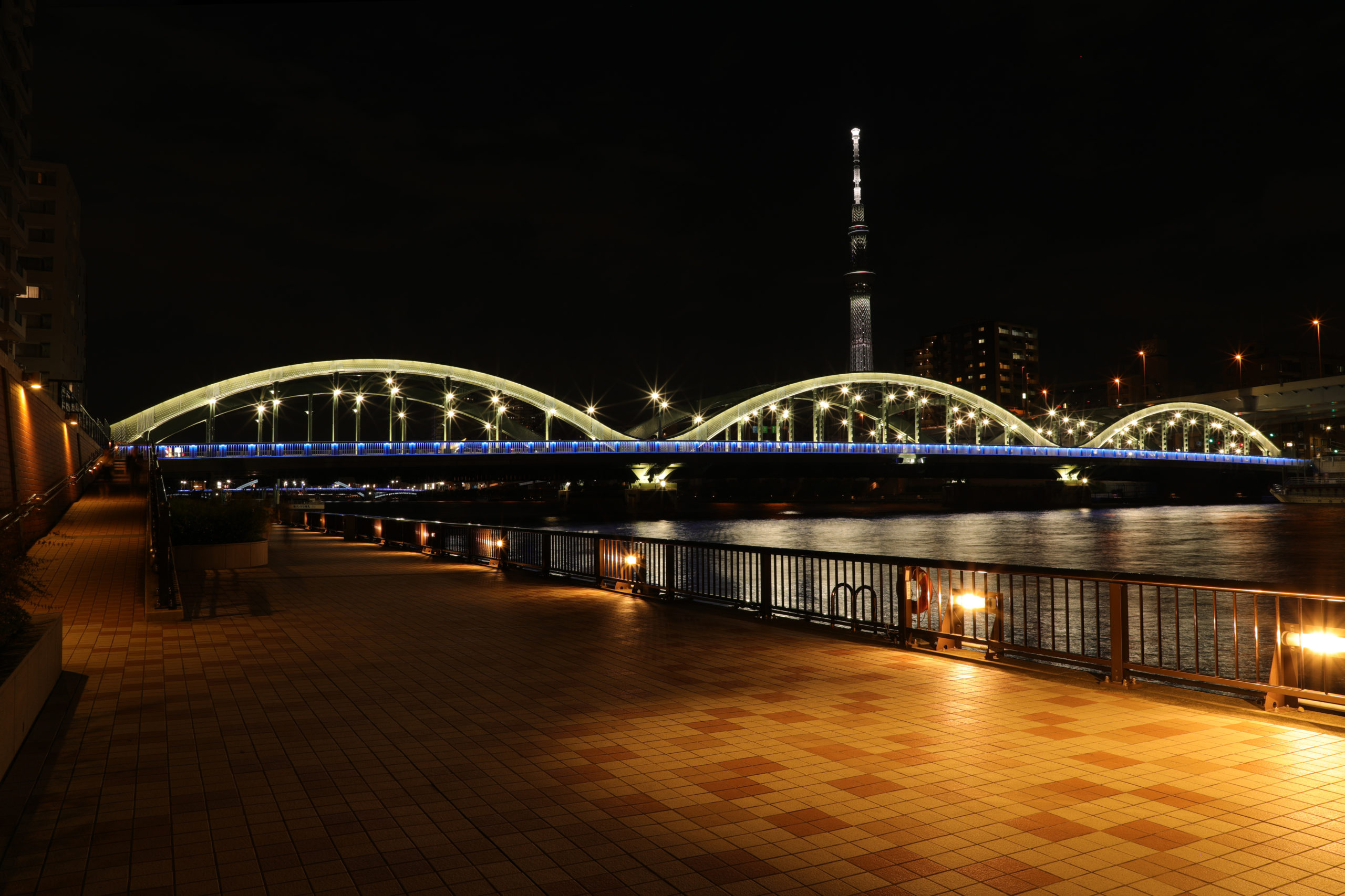 蔵前橋・厩橋の夜景